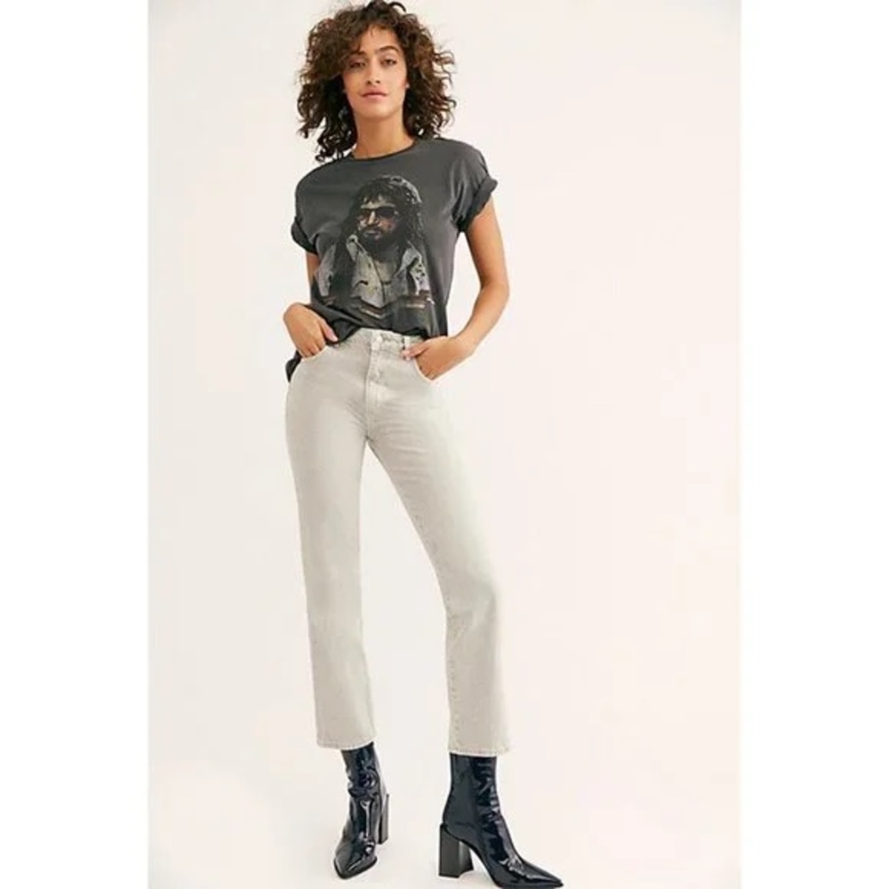 Rolla’s Dusters High Rise Slim Jeans in Stone Wash Grey, size 29